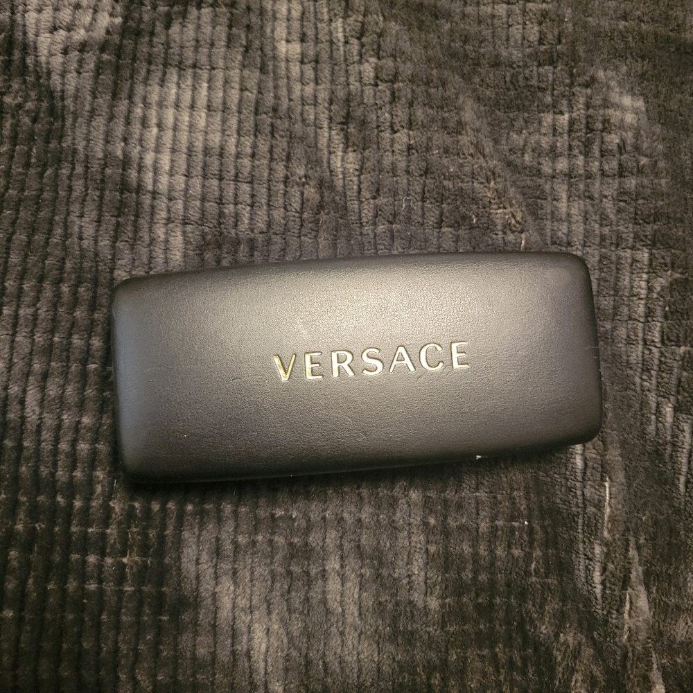Versace Black Case with Gold Logo